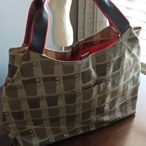 ORLA KEILY Oil cloth mug print tote bag